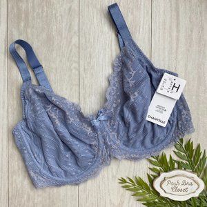 34H Chantelle Rive Gauche Underwire Bra NWT 3281 Sexy Stretch Lace Cup NEW